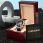 "Jesus Saves" - Men's Openwork Watch