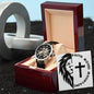 "Lion - Faith Moves Mountains" - Men's Openwork Watch