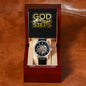 "God Will Direct My Steps" - Men's Openwork Watch