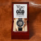 "Man Of God" - 1 Timothy 6:11- Men's Openwork Watch