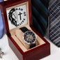 'Man of Faith" - 1 Cor 16:13 - Men's Openwork Watch