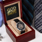 "God Will Direct My Steps" - Men's Openwork Watch