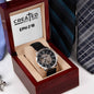 "Created With A Purpose" - Eph 2:10 - Men's OpenWork Watch