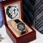 "Men of Faith" - 1 Cor 16:13 - Men's Openwork Watch