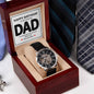 "Dad, Happy Birthday" - Malachi 4:6 - Men's Openwork Watch