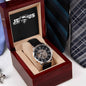 "Jesus Saves" - Psalm 27:1 - Men's Openwork Watch