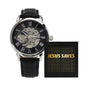 "Jesus Saves" - Men's Openwork Watch