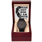 "Lion - Fear Not for I am With You" - Men's Wooden Watch