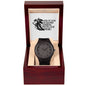 "Lion (MOG, Husband, Daddy, Protector, Hero)" - Men's Wooden Watch