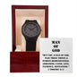 "Man of God" - 1 Tim 6:11 - Men's Wooden Watch