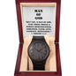 "Man of God" - 1 Tim 6:11 - Men's Wooden Watch