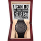 "I Can Do All Things" - Men's Wooden Watch