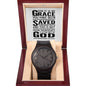 "By Grace" - Men's Wooden Watch