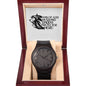 "Lion (MOG, Husband, Daddy, Protector, Hero)" - Men's Wooden Watch