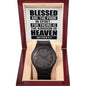 "Blessed Are the Poor In Spirit" - Men's Wooden Watch