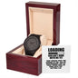 "Loading ...God Ain't Done with Me Yet" - Matthew 6:33- Men's Wooden Watch