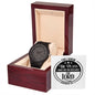 "For I know the Plans" - Jer 29:11- Men's Wooden Watch