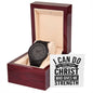 "I Can Do All Things" - Men's Wooden Watch