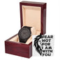 "Lion - Fear Not for I am With You" - Men's Wooden Watch