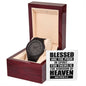 "Blessed Are the Poor In Spirit" - Men's Wooden Watch