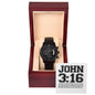 "For God So Loved" - John 3:16- Men's Chronograph Watch