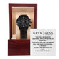 "Greatness" - Psalm 71:21- Chronograph Watch