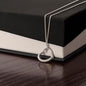 Heart Necklace - Women's White Gold/ Yellow Gold -No message card