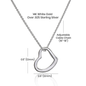 Heart Necklace - Women's White Gold/ Yellow Gold -No message card