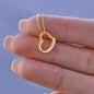 Heart Necklace - Women's White Gold/ Yellow Gold -No message card