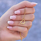 Heart Necklace - Women's White Gold/ Yellow Gold -No message card