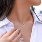 Heart Necklace - Women's White Gold/ Yellow Gold -No message card