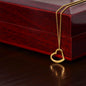 Heart Necklace - Women's White Gold/ Yellow Gold -No message card