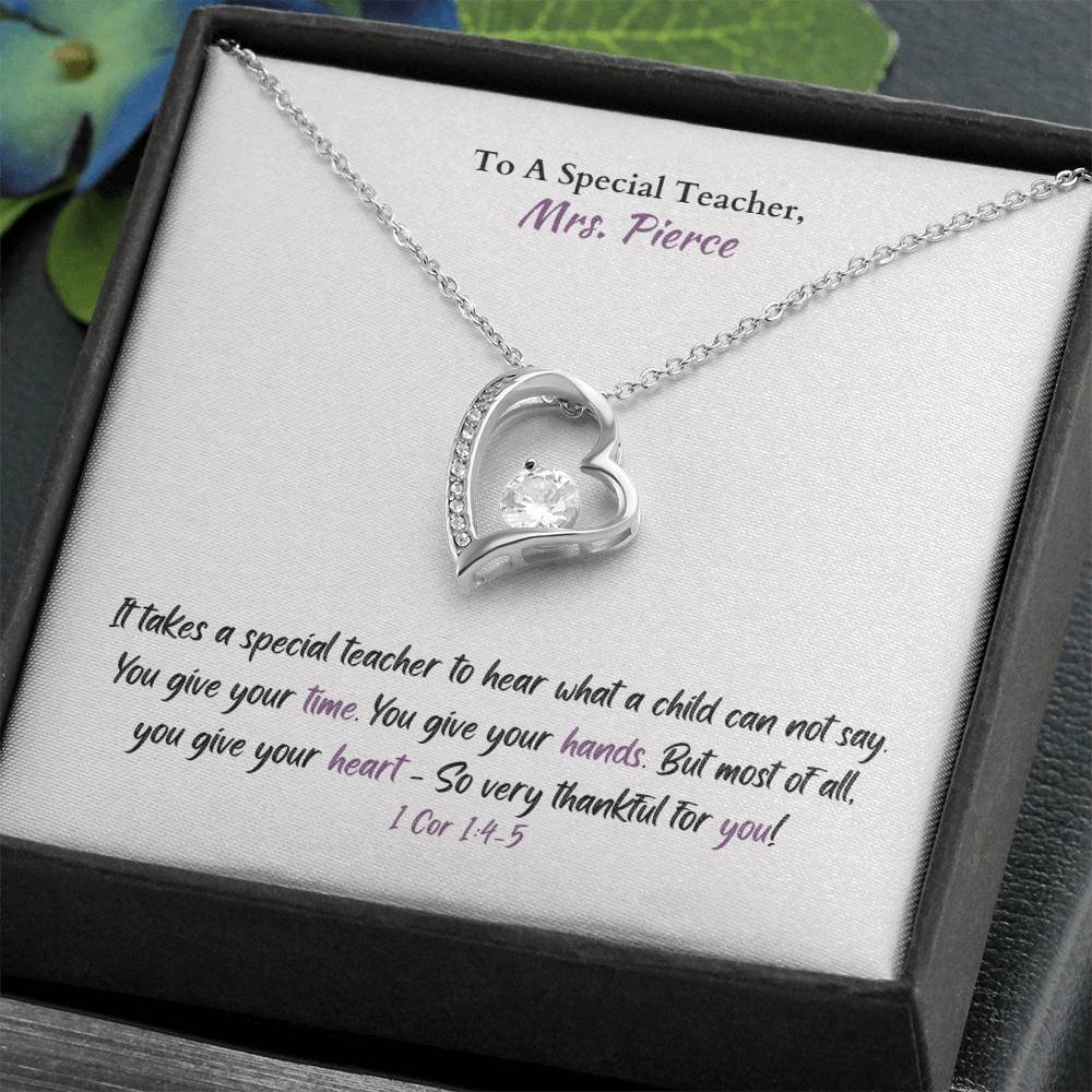 *CUSTOM* Mrs. Pierce - Special Teacher Necklace