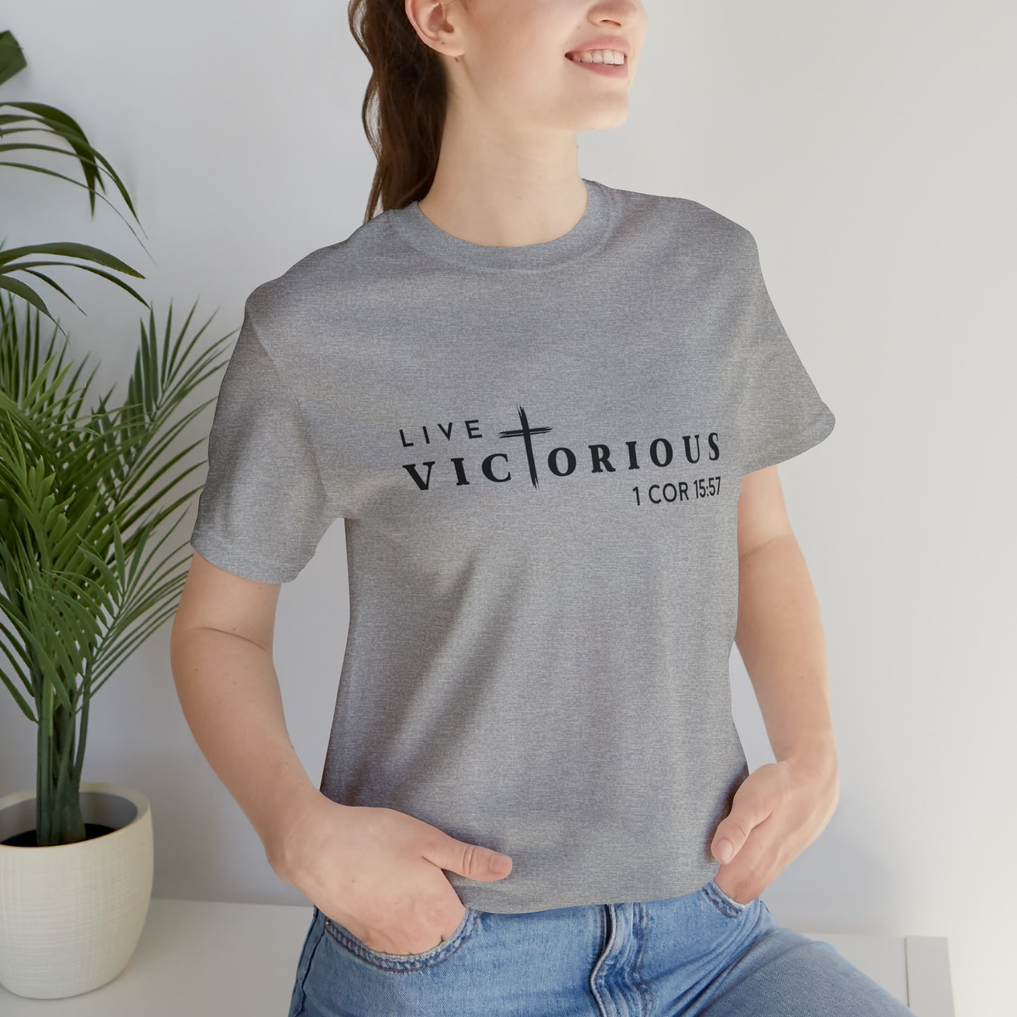 "Live Victorious" Unisex Tee - 1 Cor 15:57