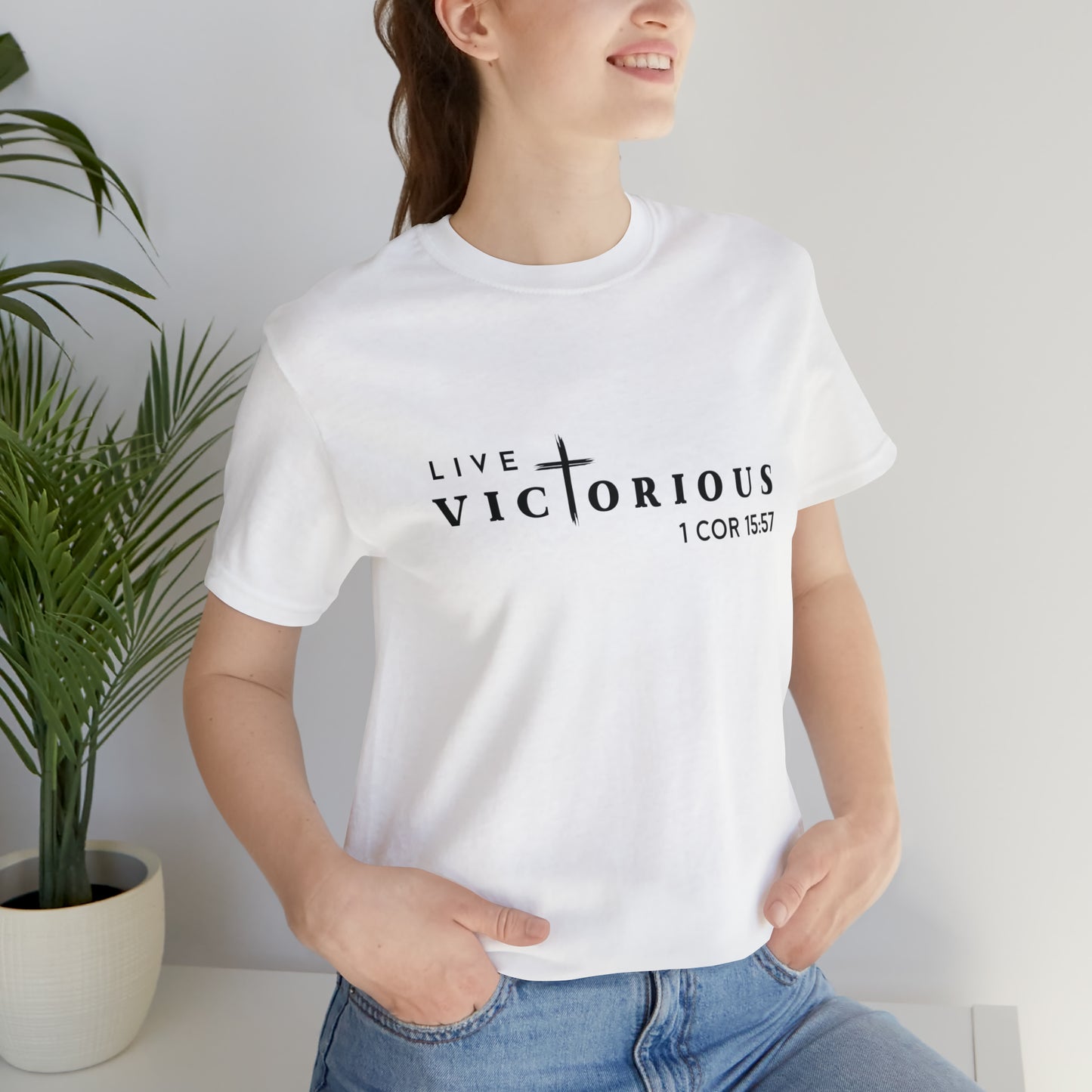 "Live Victorious" Unisex Tee - 1 Cor 15:57