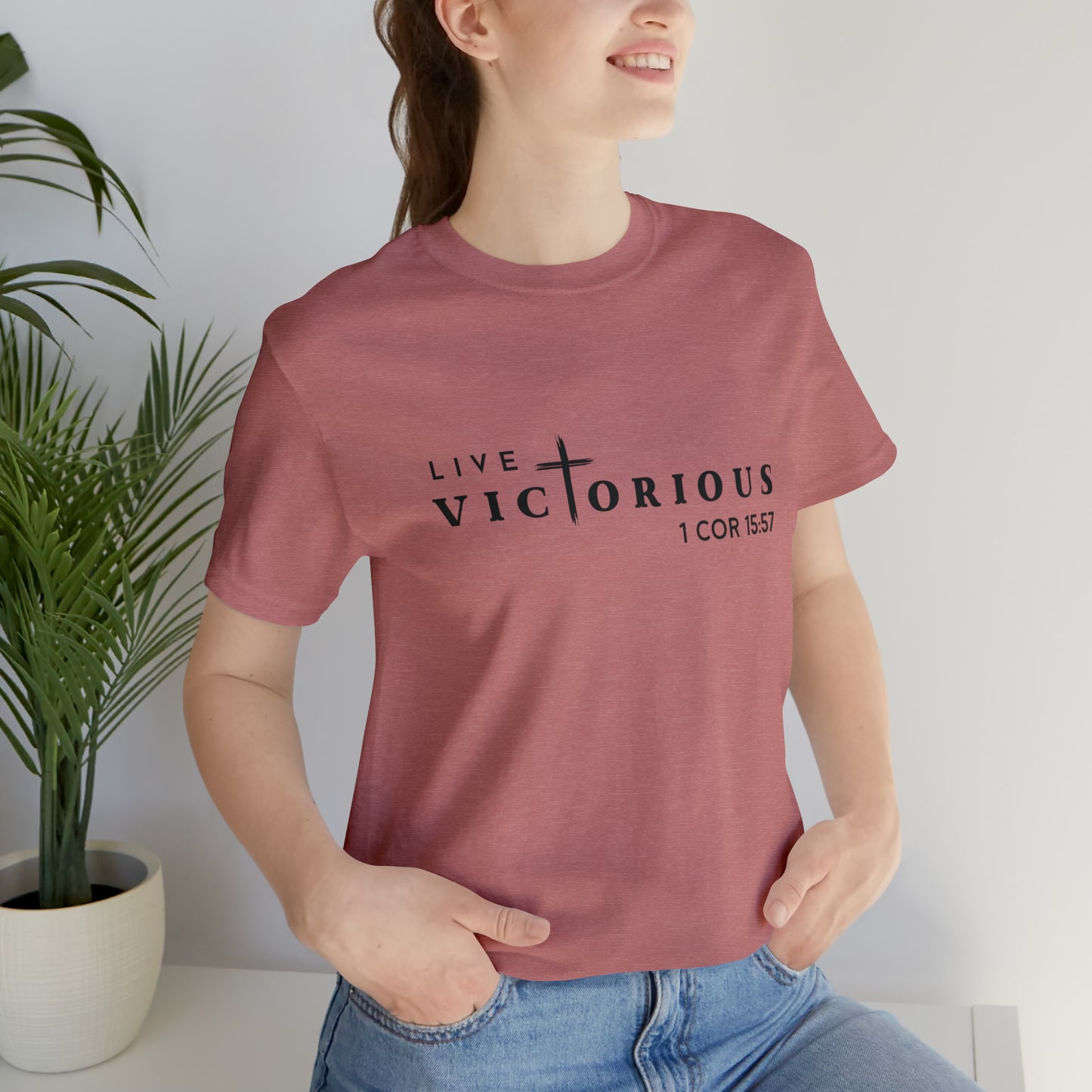 "Live Victorious" Unisex Tee - 1 Cor 15:57