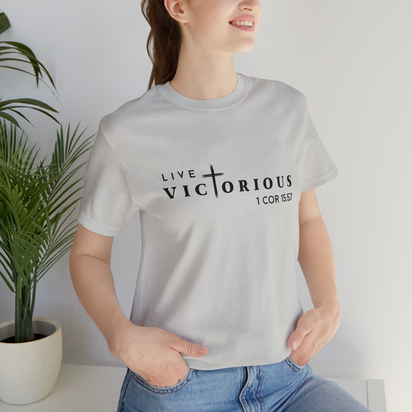 "Live Victorious" Unisex Tee - 1 Cor 15:57