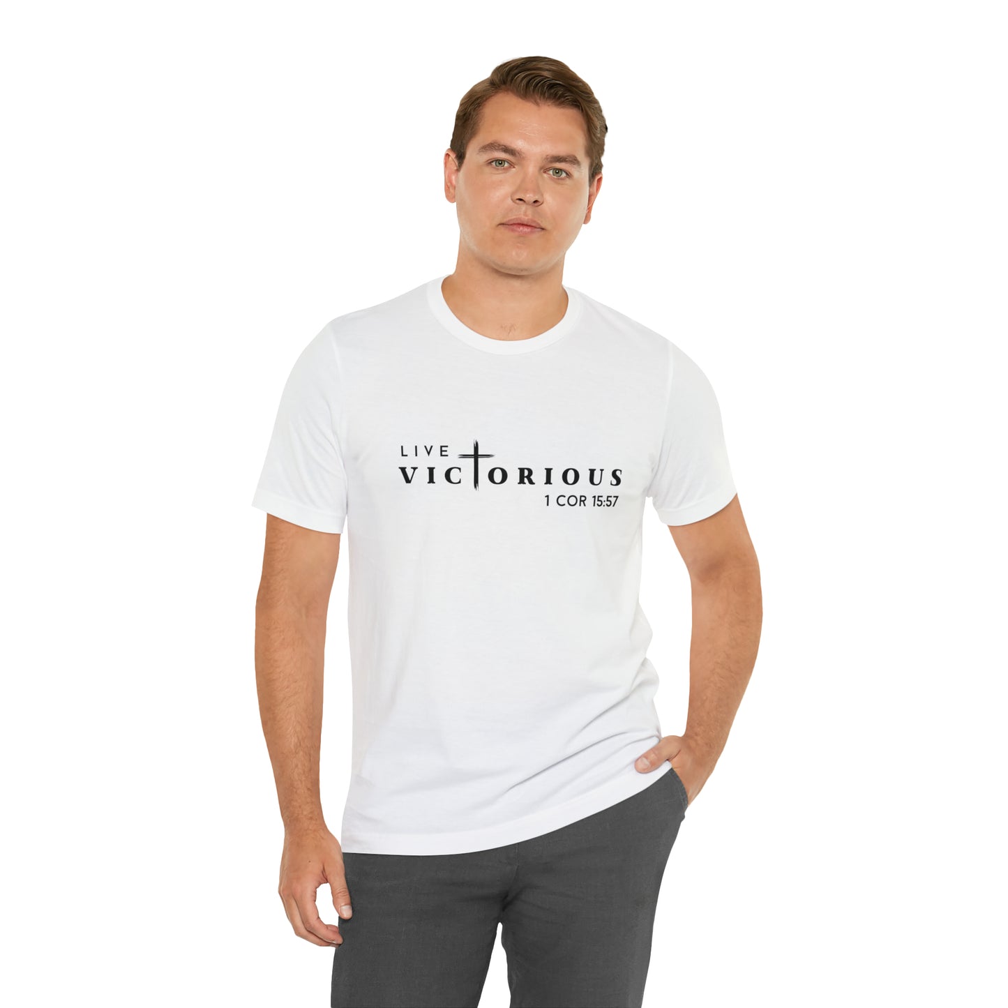 "Live Victorious" Unisex Tee - 1 Cor 15:57