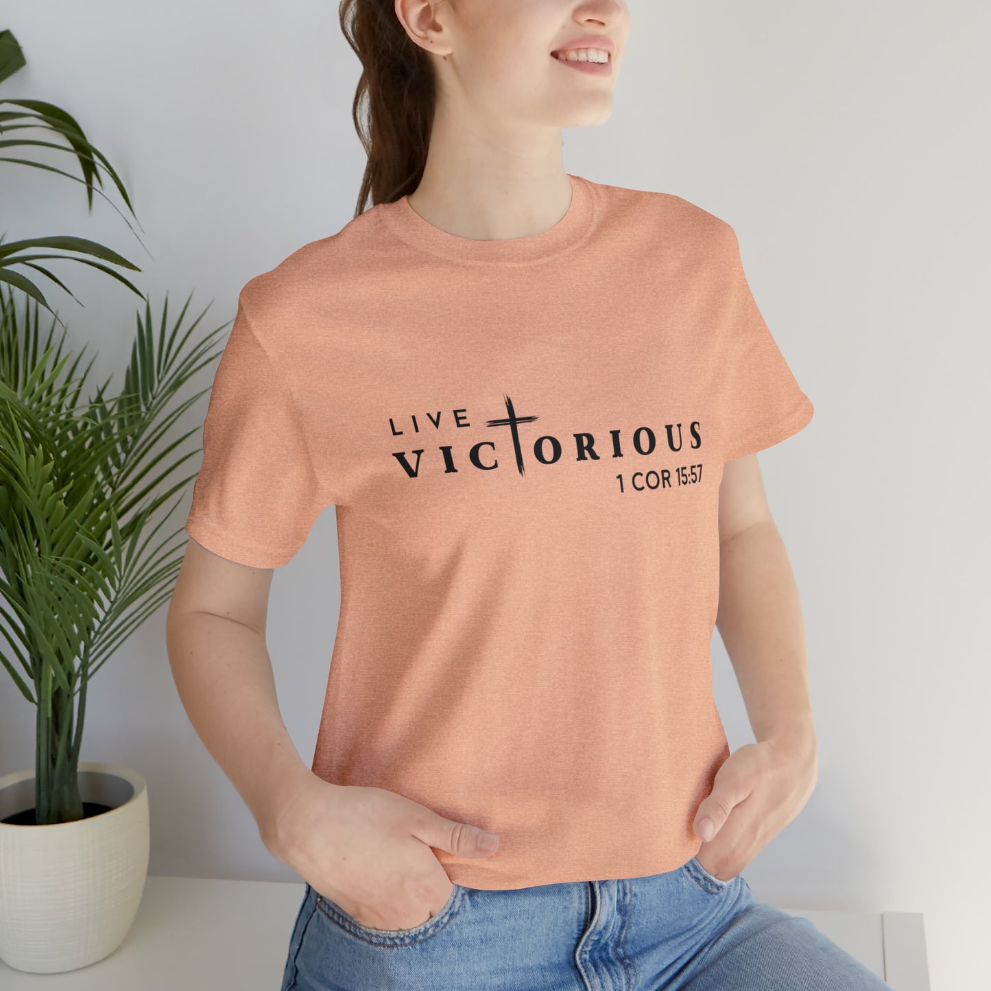 "Live Victorious" Unisex Tee - 1 Cor 15:57