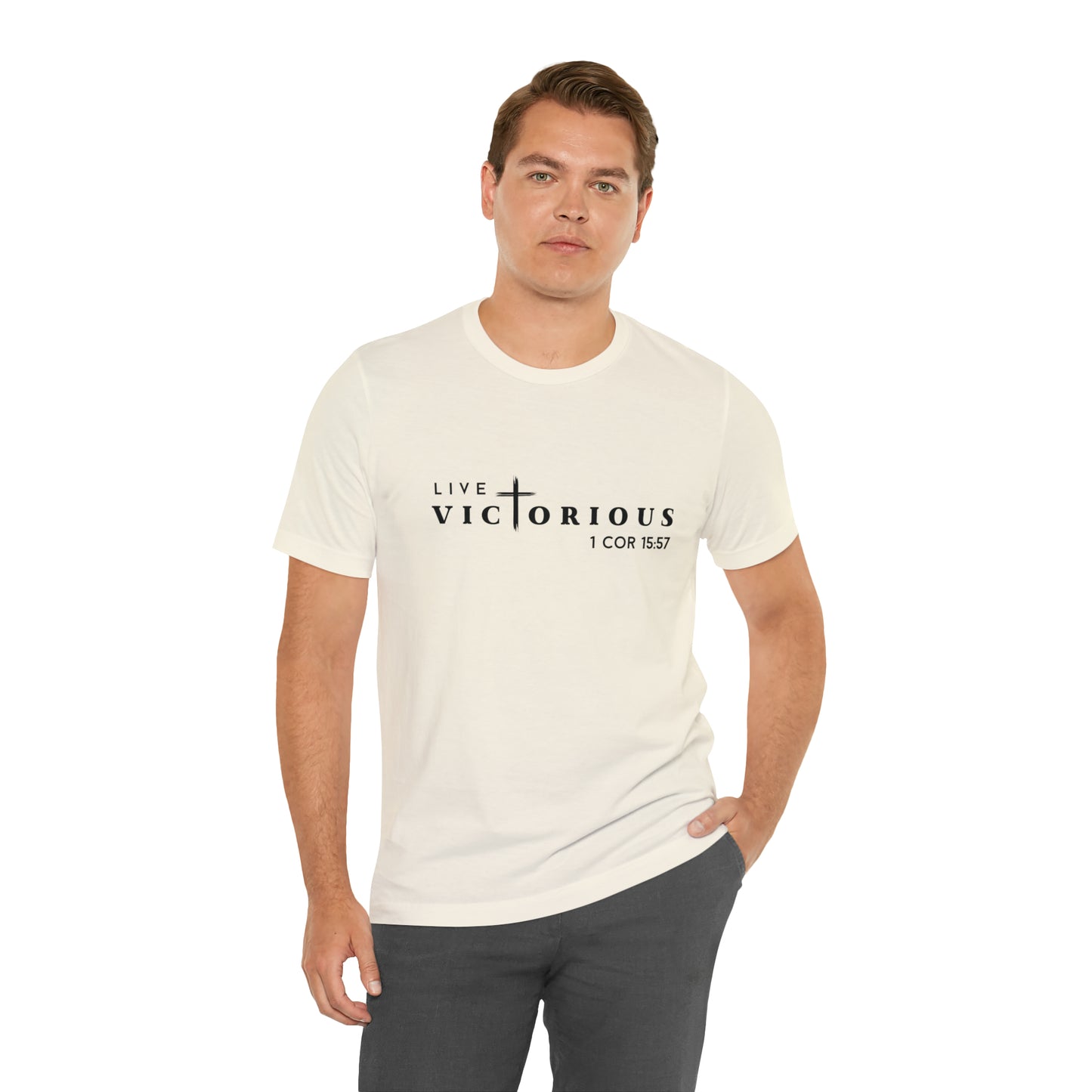 "Live Victorious" Unisex Tee - 1 Cor 15:57