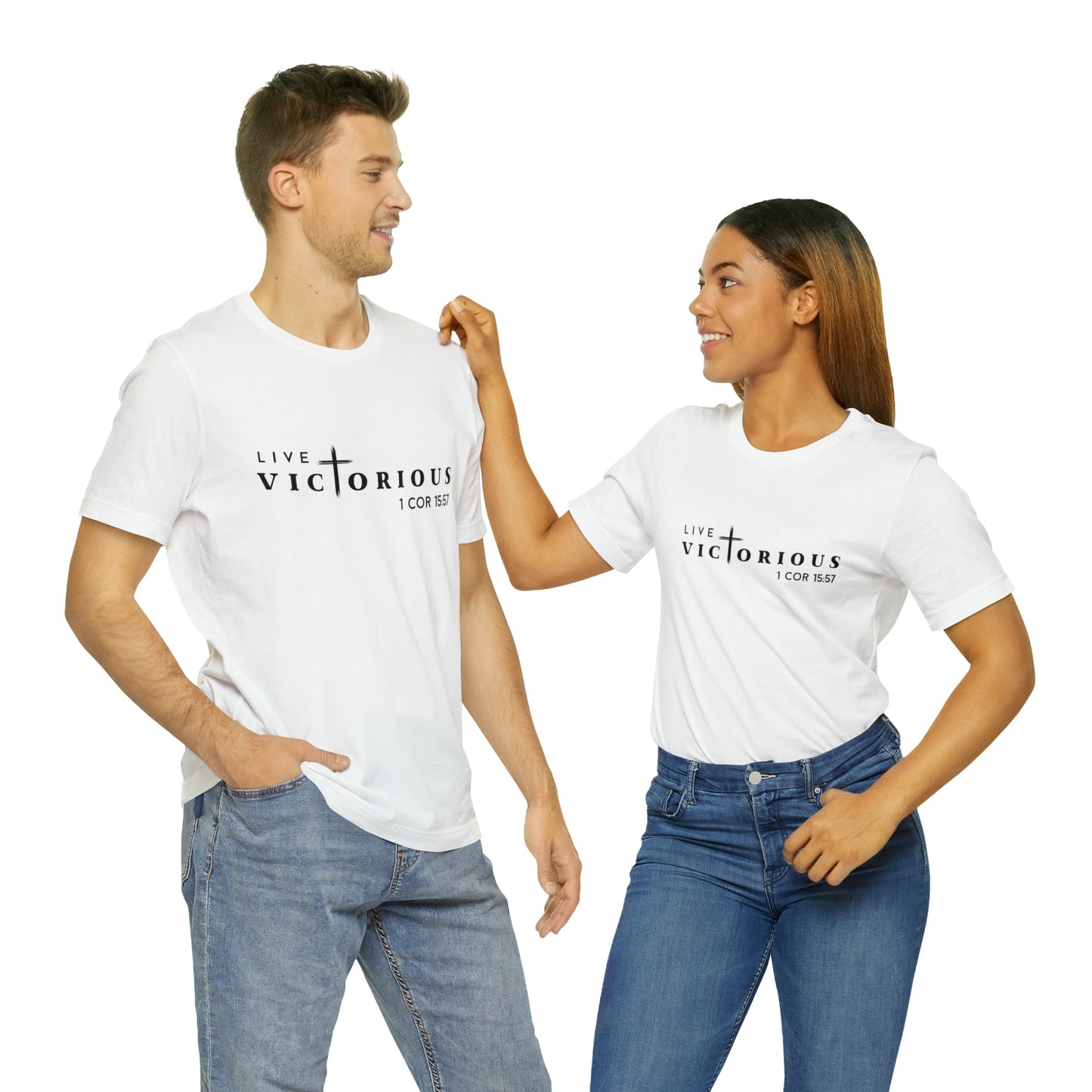 "Live Victorious" Unisex Tee - 1 Cor 15:57