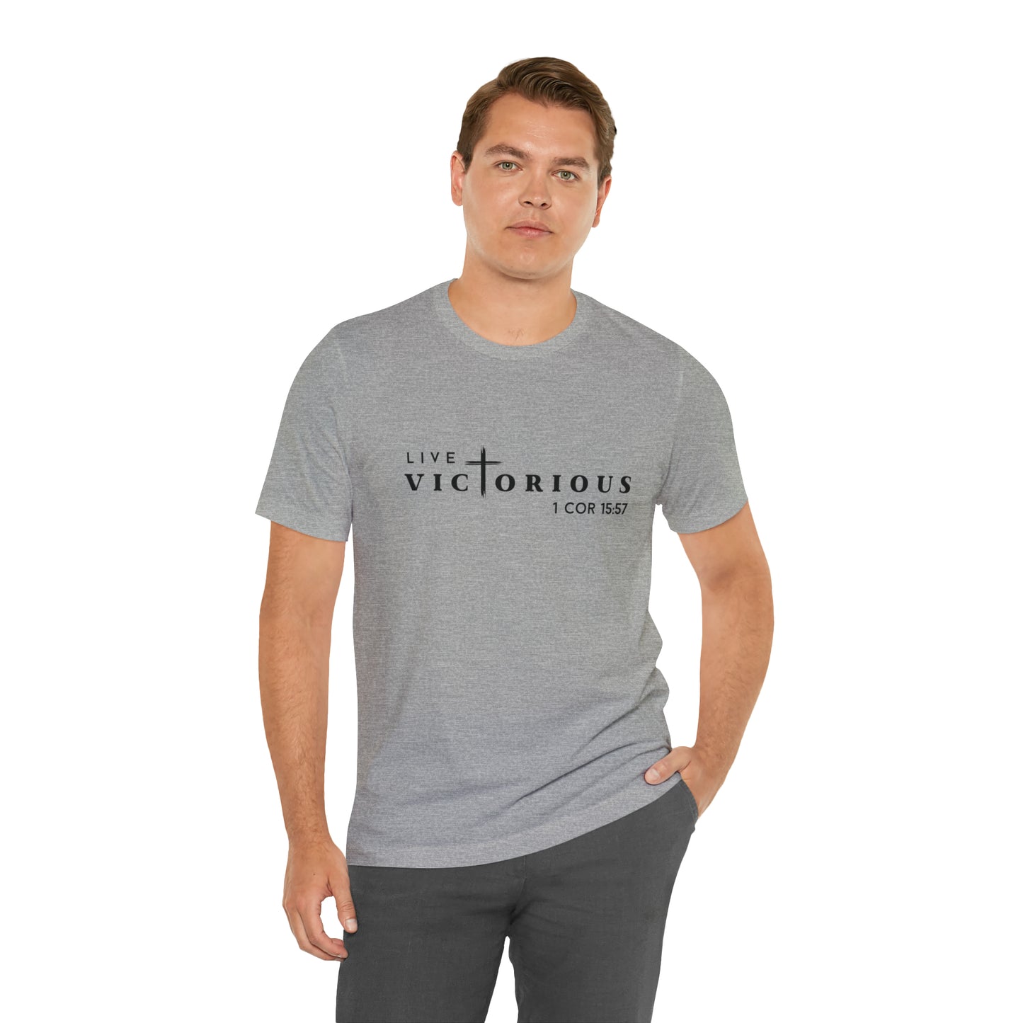 "Live Victorious" Unisex Tee - 1 Cor 15:57