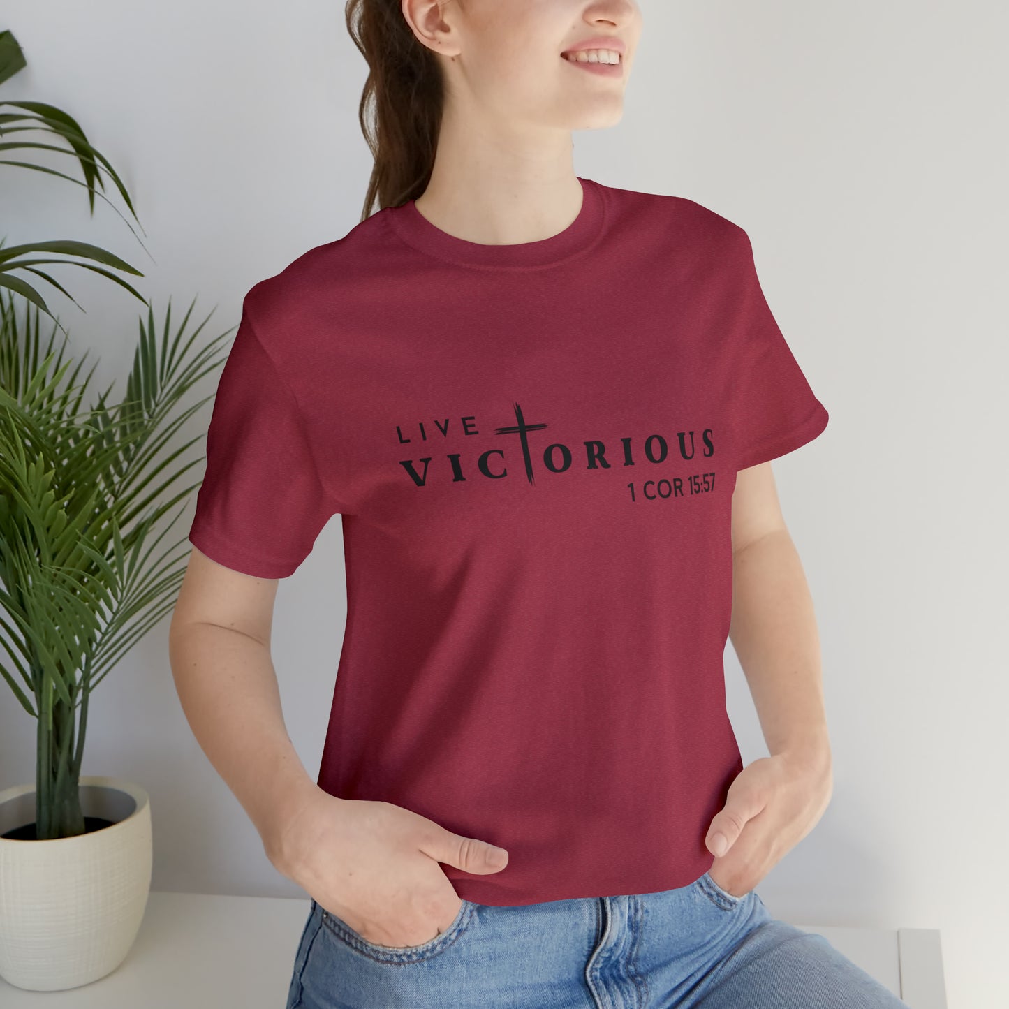 "Live Victorious" Unisex Tee - 1 Cor 15:57