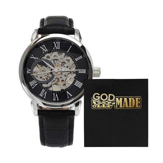 "God-Made"  - Men's Openwork Watch