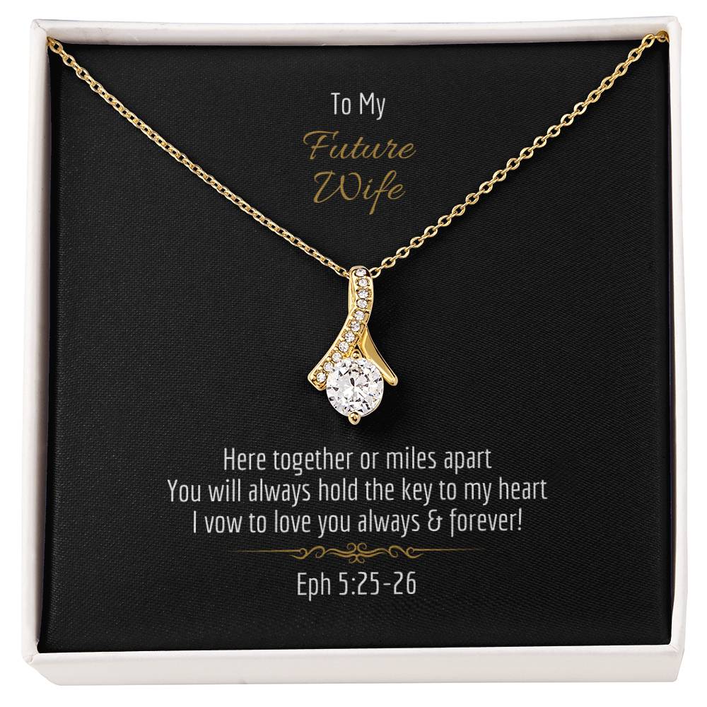 "Future Wife" - Eph 5:25-26- Alluring Beauty Women's Necklace