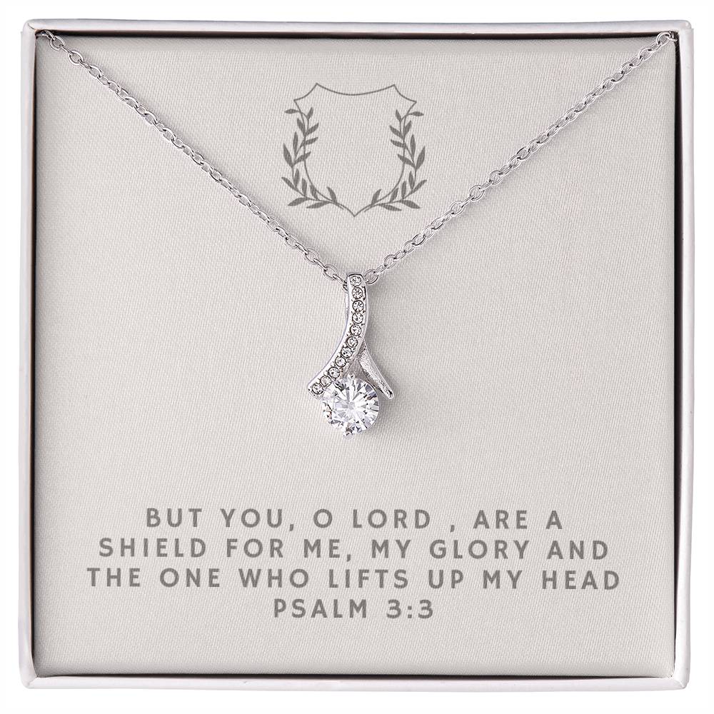 "Shield" - Psalm 3:3- Alluring Beauty Women's Necklace