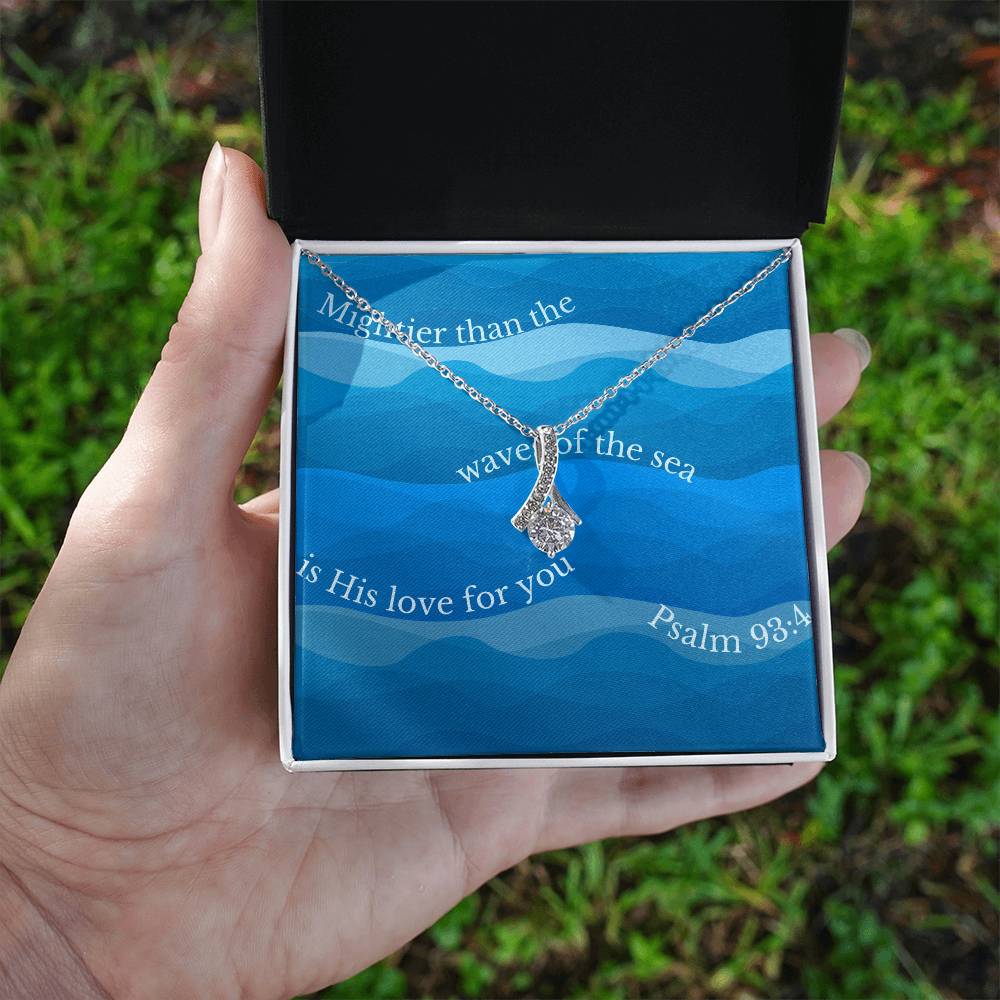 "Mightier" - Psalm 93:4 - Alluring Beauty Women's Necklace