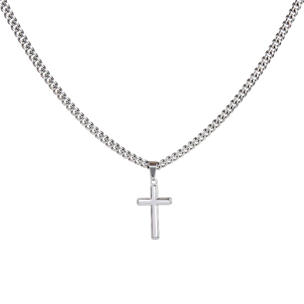 Hope & Future - Jer 29:11 - Mens Cross Necklace