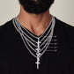 Personalizable - For His Glory - 1 Cor 10:31 - Mens Cross Necklace