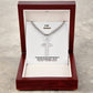 Husband - Men's Cross Necklace - 1 Thes 5:11